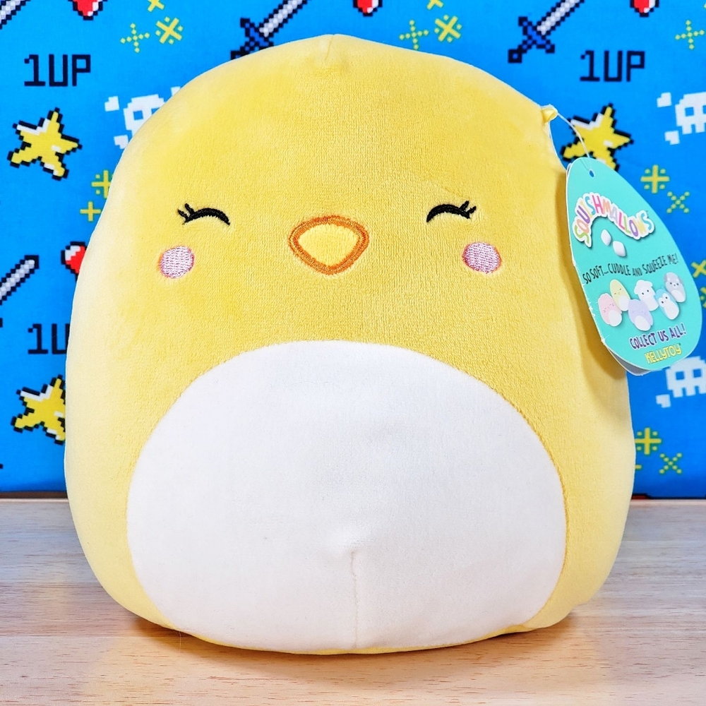 Squishmallow Chuck the Easter Chick 8" 2018 UltraSoft Stuffed Ultra Rare Plush